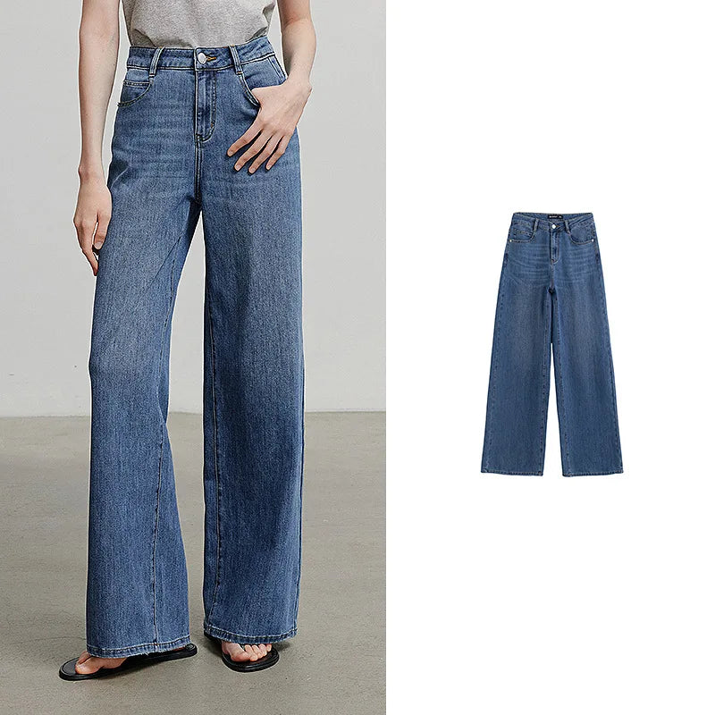 Jean long femme coupe casual