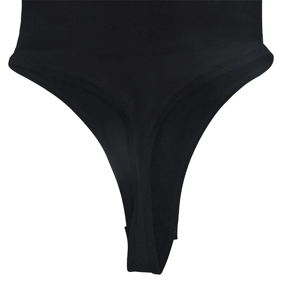 Body gainant femme à entrejambe ouvert, manches longues, sans couture