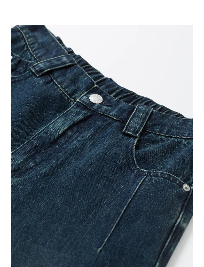 High-Waist-Harem-Jeans für Damen, Knöchellang