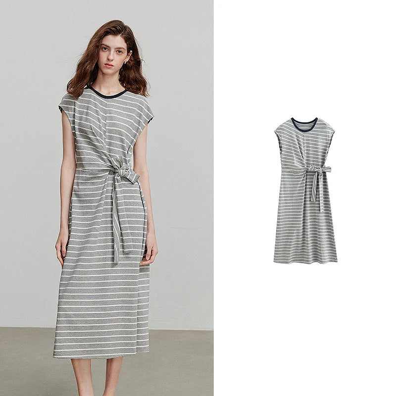 Damenkleid Kurzarm Urlaubsstil