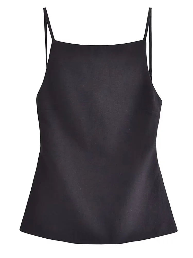 Neckholder-Camisole mit Schnürung im Rücken