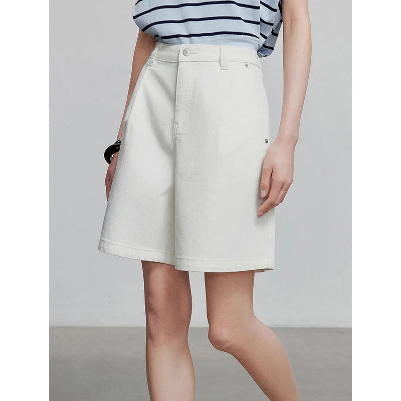 Short en jean femme coupe casual