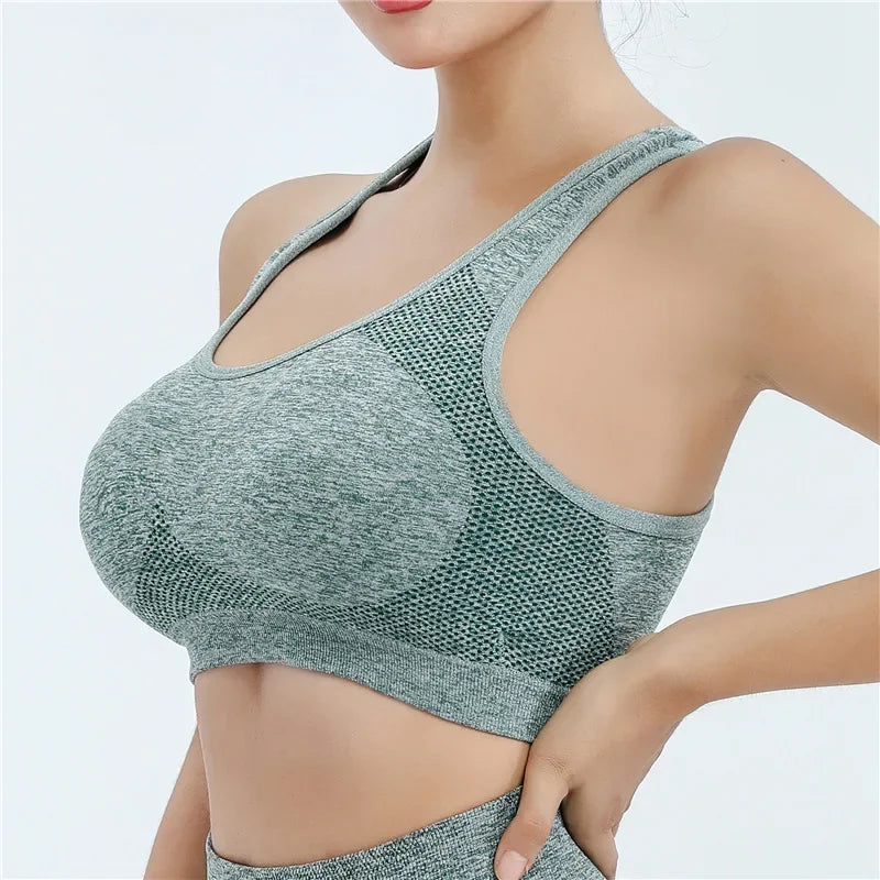 Brassière de Sport Push-Up, Débardeur Respirant