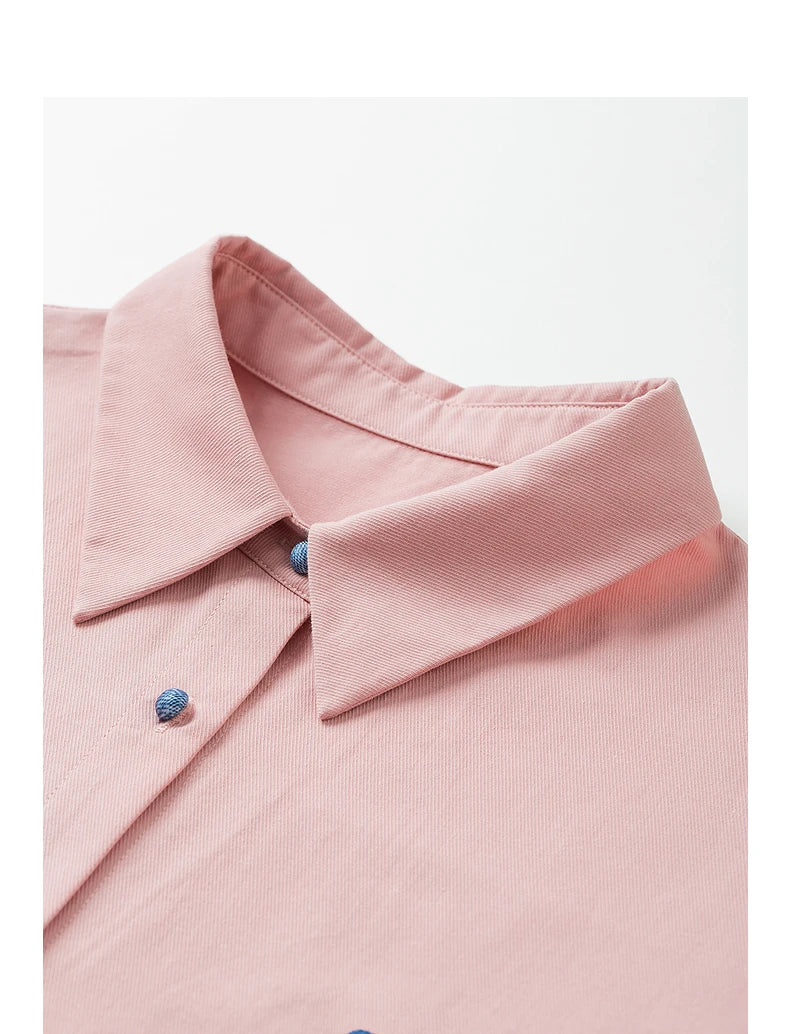 Plain cotton women's shirt