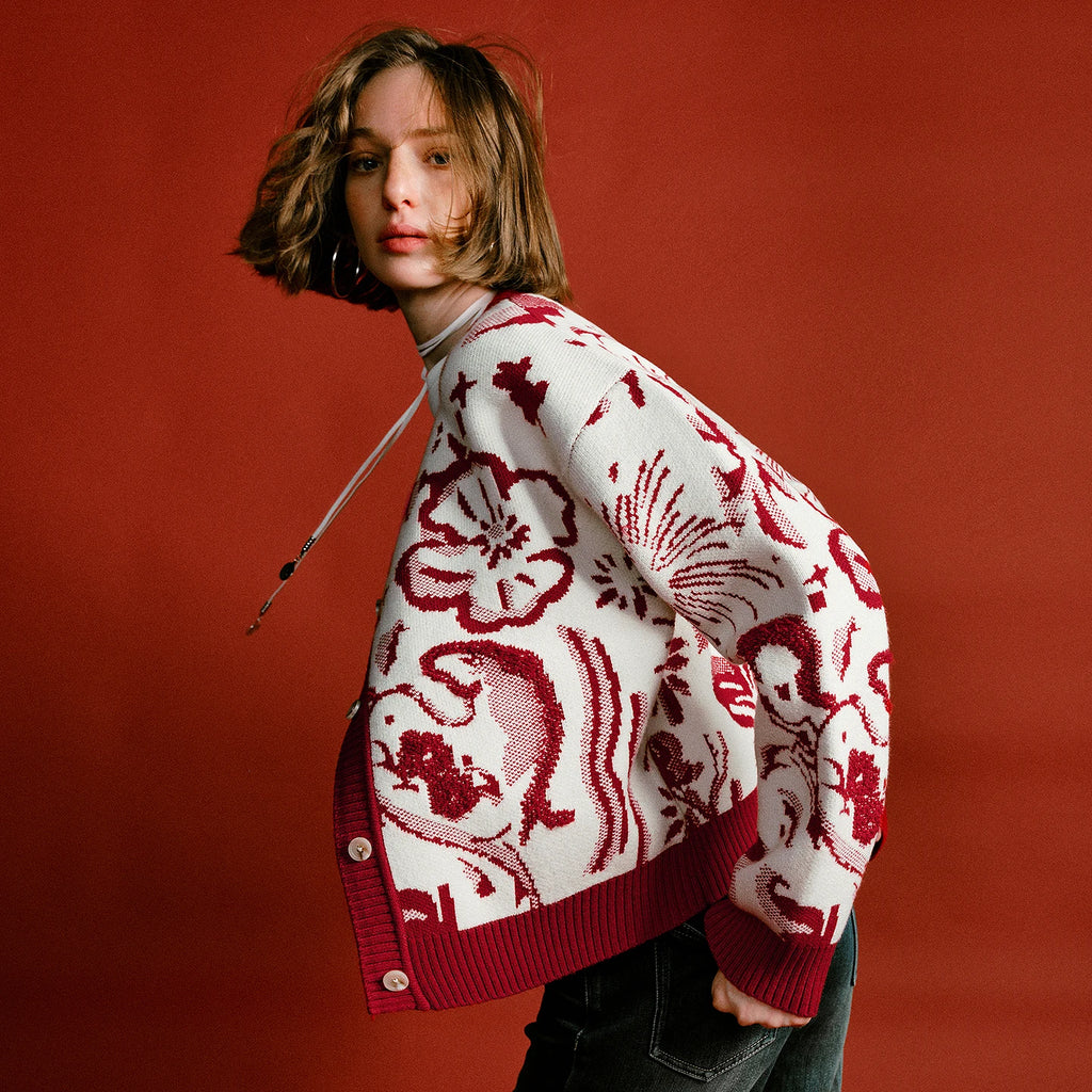 Pull Femme – Collaboration “Mengzhu Daji”, Totem Pégase, Col Rond