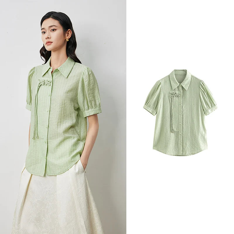 Chemise femme manches courtes en Polyamide