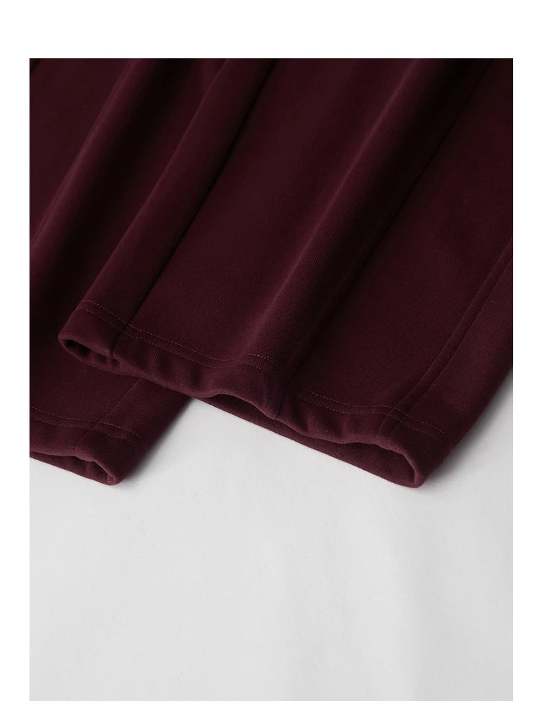 Pantalon Femme – Fleece Doublé, Taille Élastique, Coupe Banana, Confort Chaud