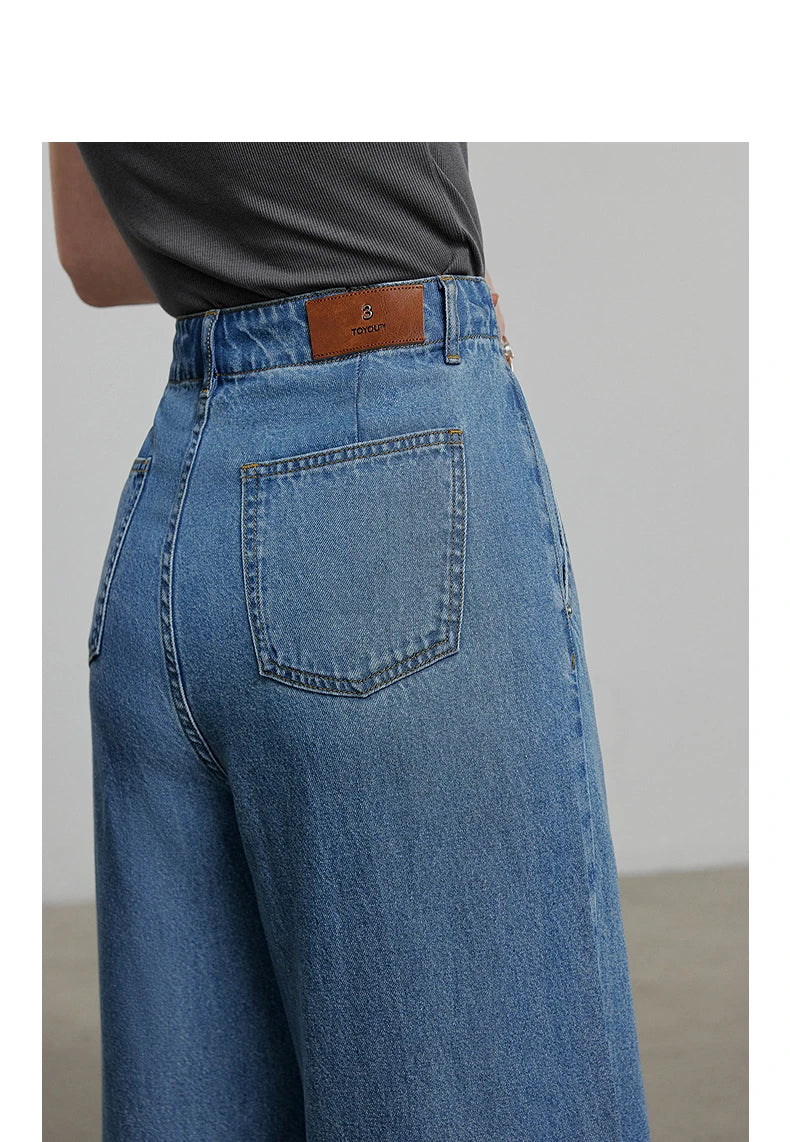 Jean long femme coupe droite