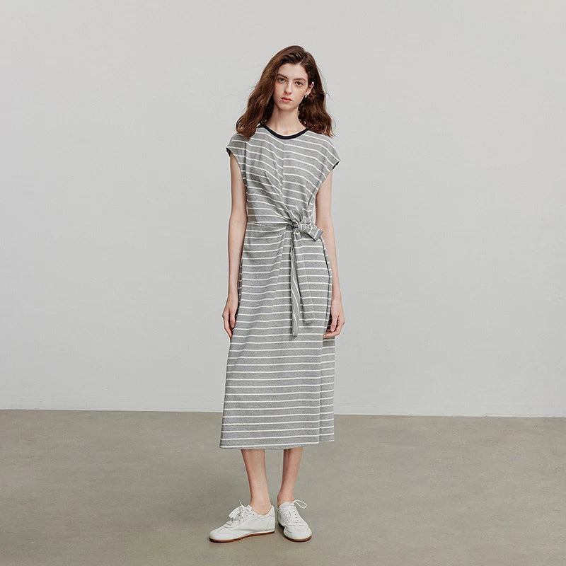 Damenkleid Kurzarm Urlaubsstil