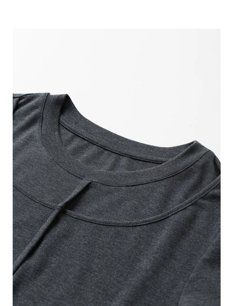 Robe femme mi-mollet A-Line manches longues extensible style office