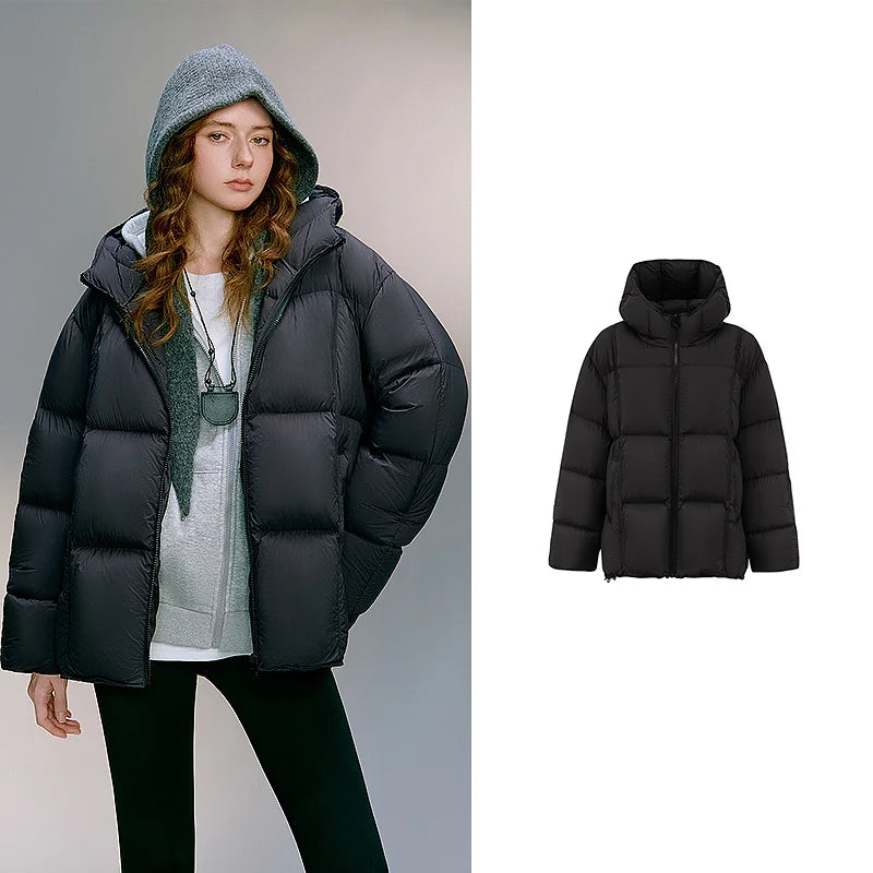 Doudoune Femme – Effet Ailes de Cigale, Coupe Puff Moderne et Élégante