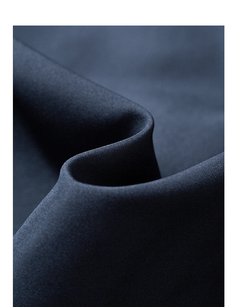 Women's Coat – Denim Effect, Diamond Pattern, Stand Collar