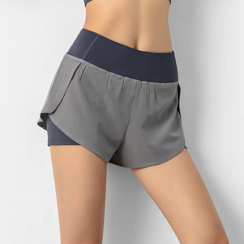Shorts de SportDouble Couche, Running, Yoga, Été, Gym, Fitness et Jogging