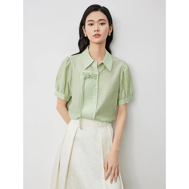 Chemise femme manches courtes en Polyamide