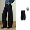 Pantalon Femme – Style Banana, Doublure Fleece, Longueur Totale, Confort et Chaleur