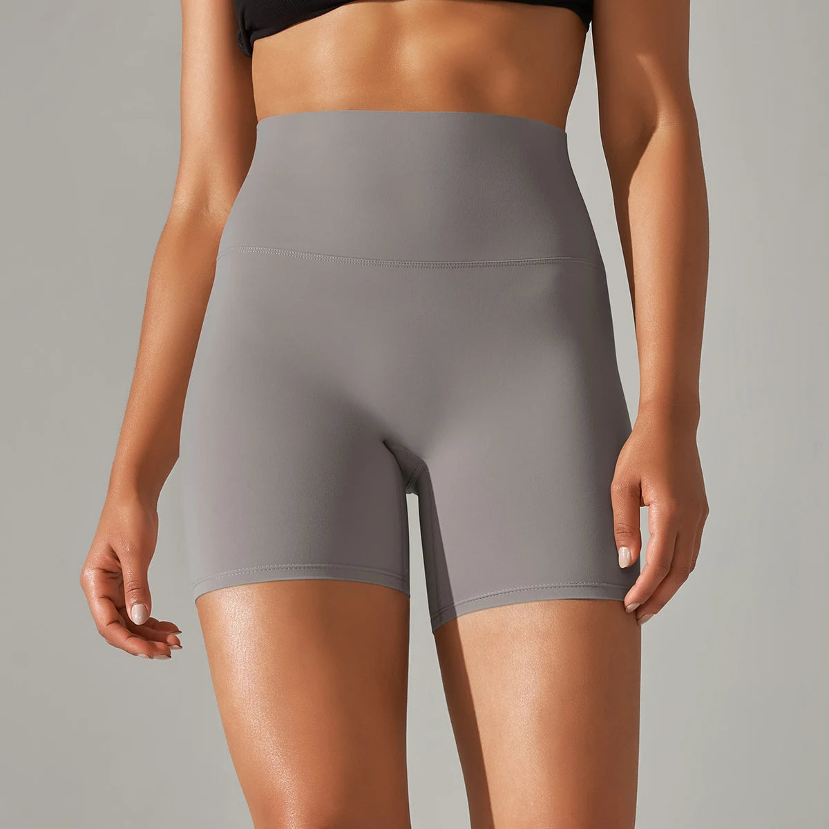 Women's High-Waisted Seamless Breathable Yoga Shorts