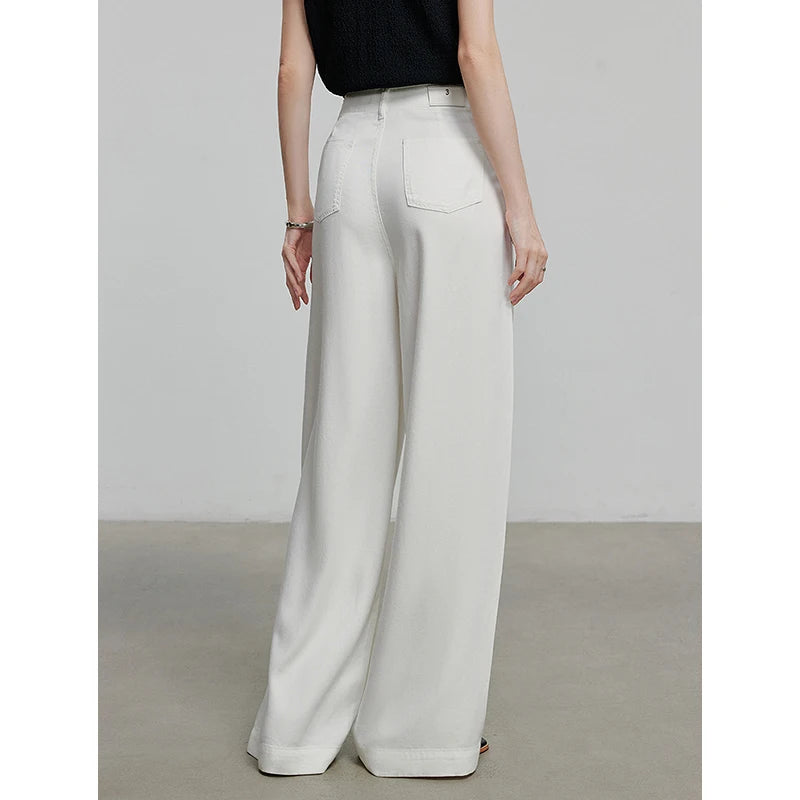 Jean long femme coupe droite