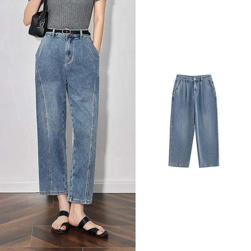 Jean long femme coupe casual
