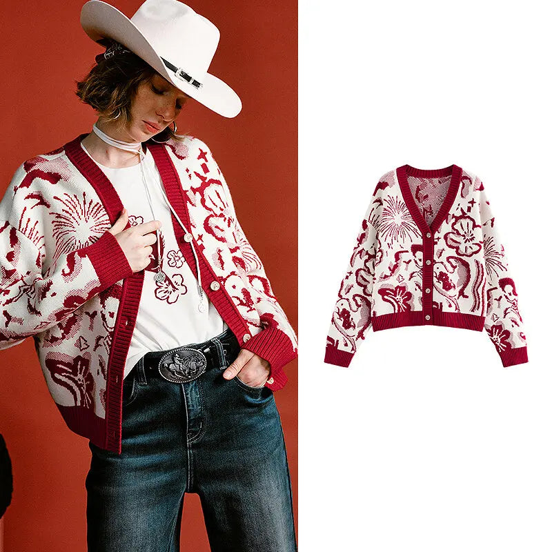 Pull Femme – Collaboration “Mengzhu Daji”, Totem Pégase, Col Rond