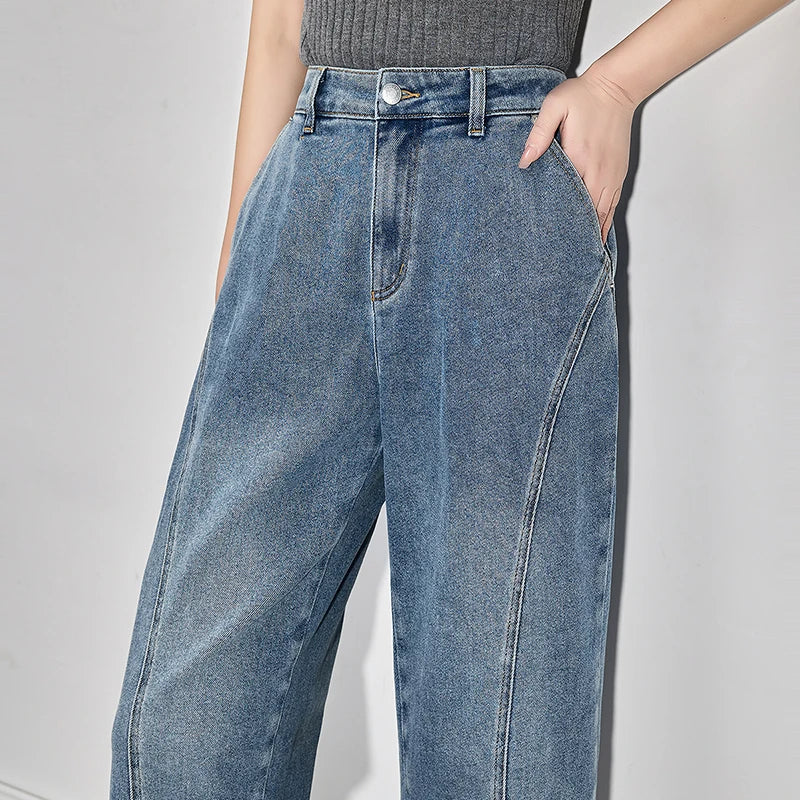Jean long femme coupe casual