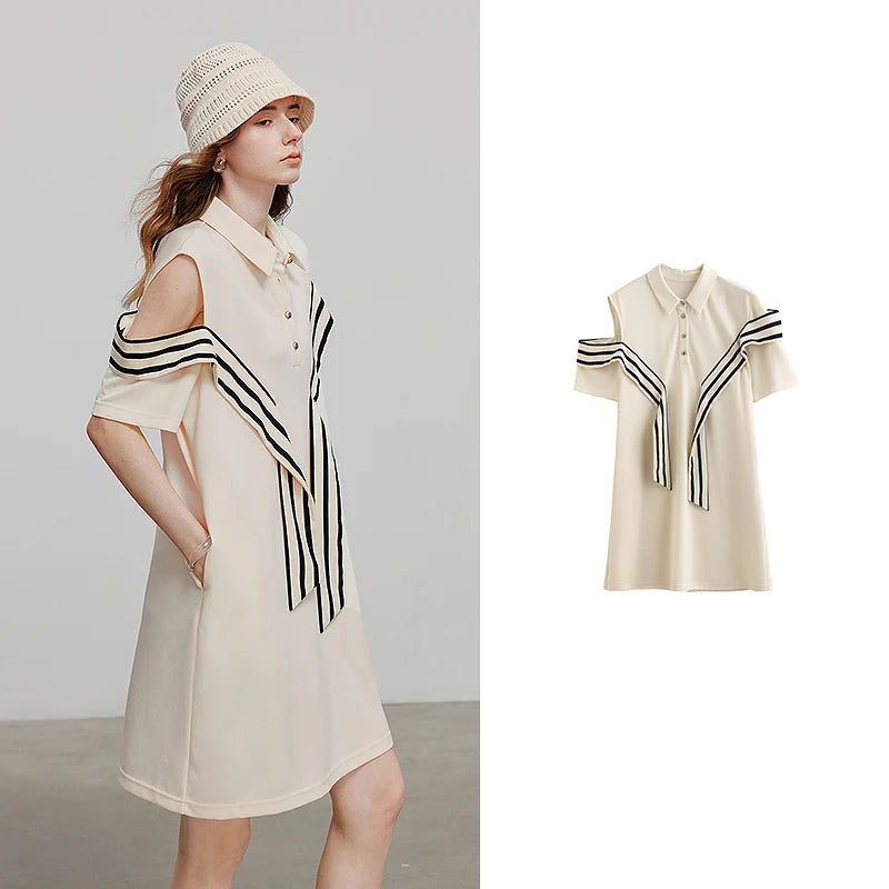 Women's short-sleeved summer holiday style dress