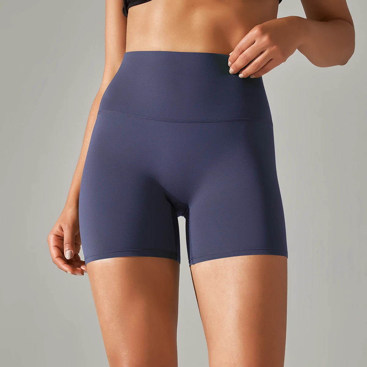 Women's High-Waisted Seamless Breathable Yoga Shorts