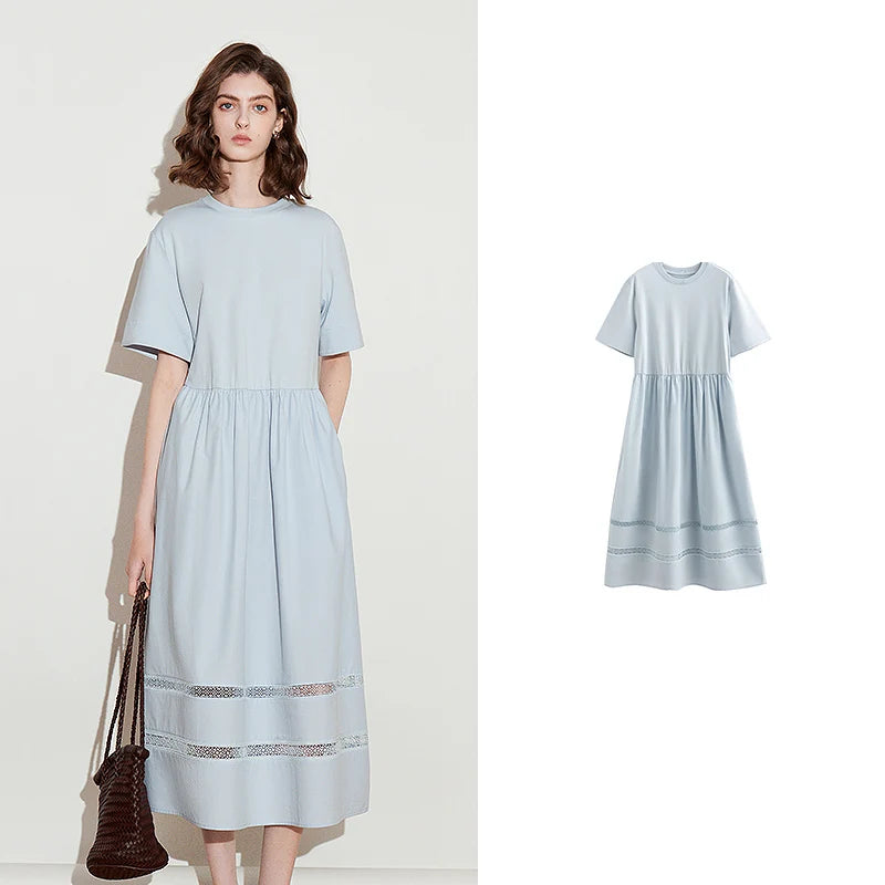 Robe femme élégante de printemps coupe fluide chic et féminine
