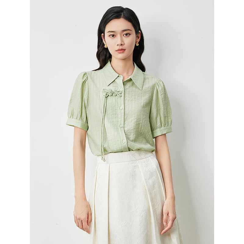 Chemise femme manches courtes en Polyamide