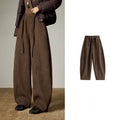 Pantalon Femme Oversize – Taille Élastique, Coupe Banana Fendue, Style Relax & Confort Absolu