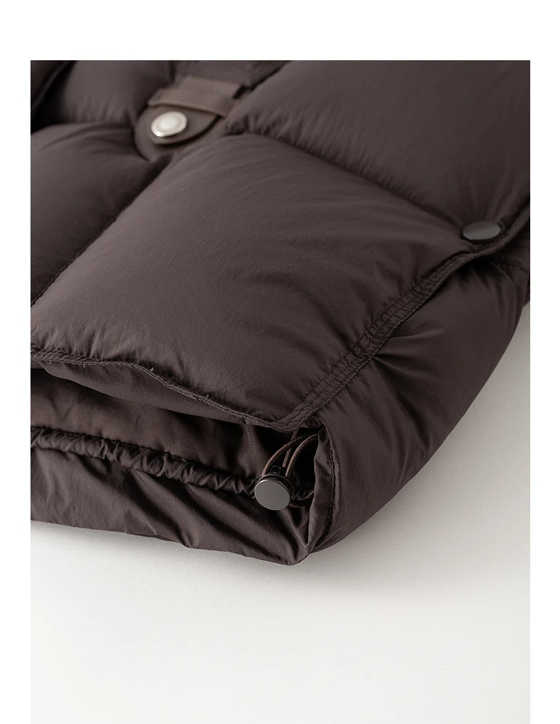 TOYOUTH Women's Down Jacket – Ultra-soft, High Neck, White Duck Feathers