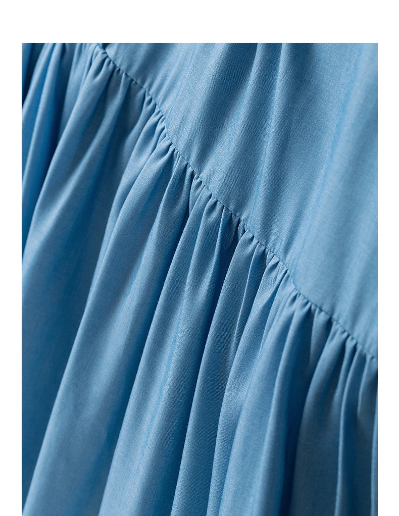 Robe femme genou été style office A-Line manches courtes