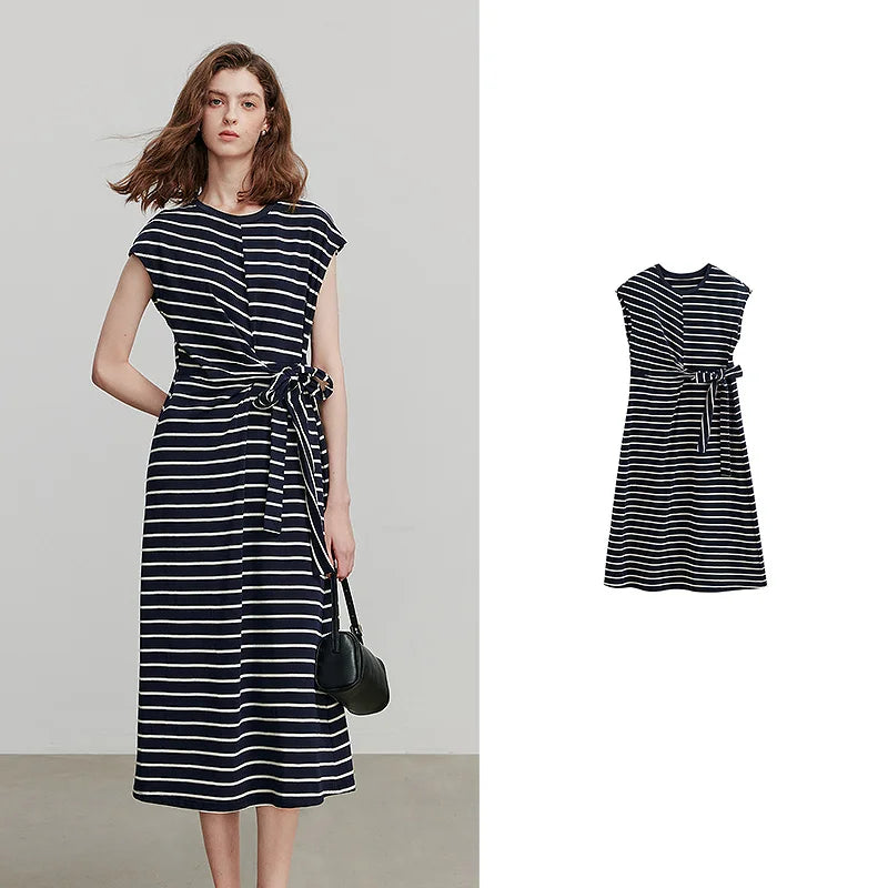 Damenkleid Kurzarm Urlaubsstil