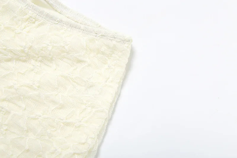 3-piece beach set with fringes and lace, shorts and long sleeves