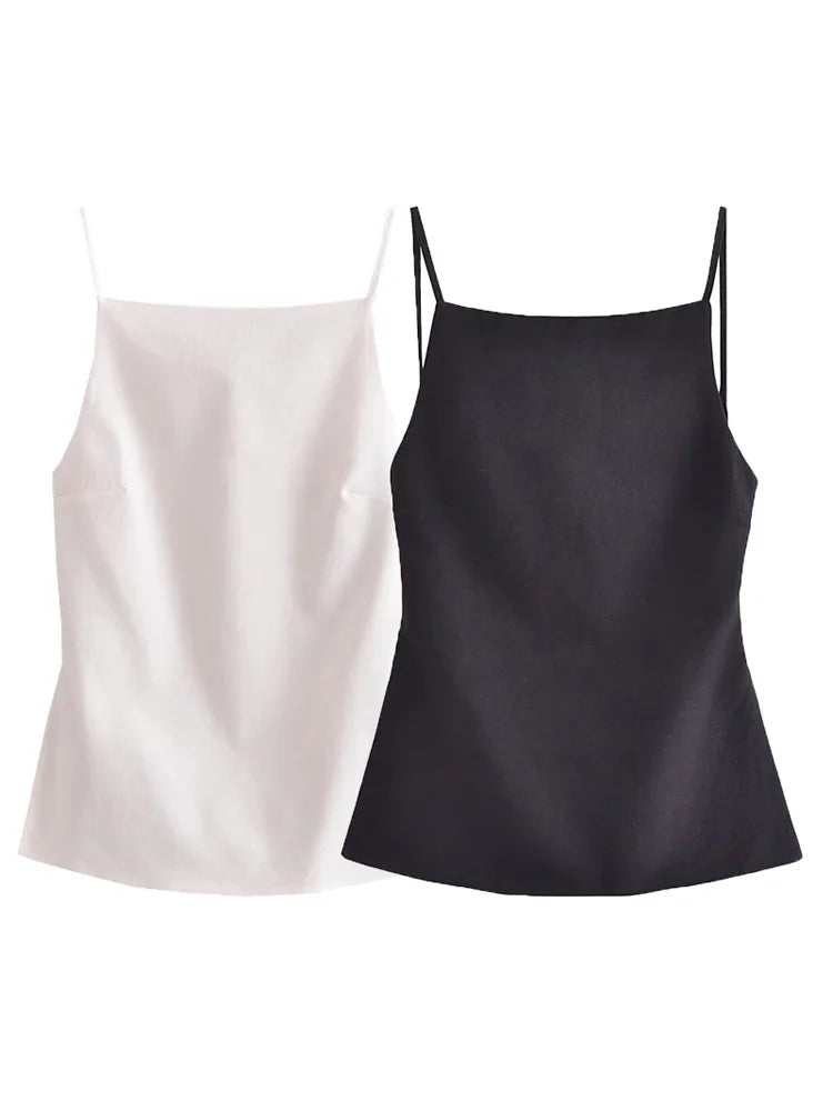 Neckholder-Camisole mit Schnürung im Rücken