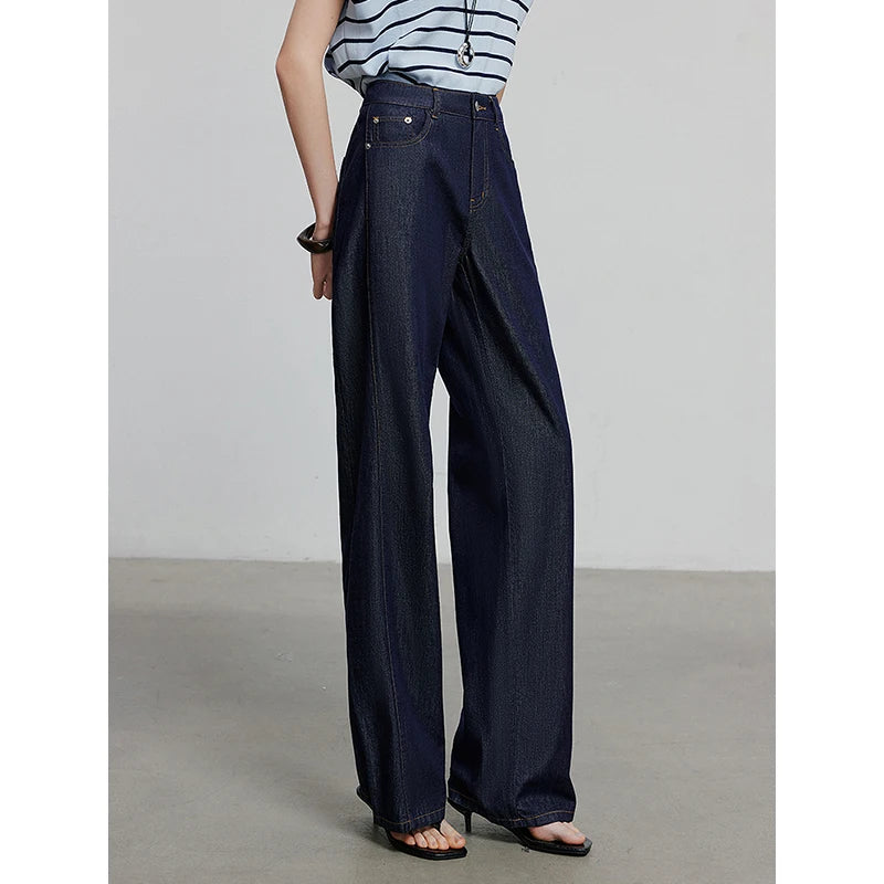 Jean long femme coupe casual