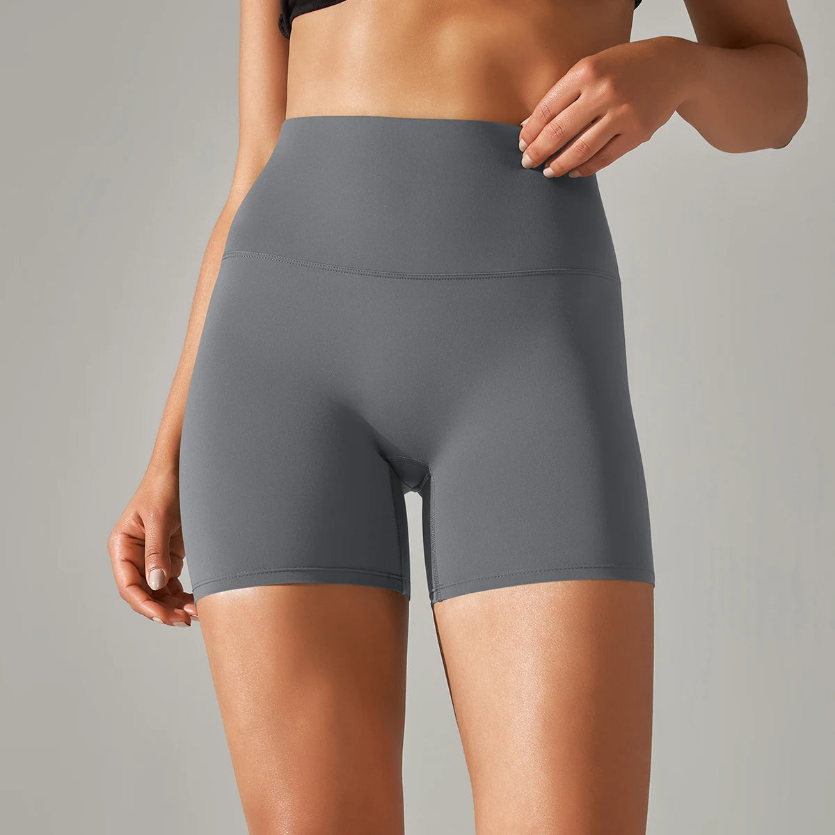 Women's High-Waisted Seamless Breathable Yoga Shorts