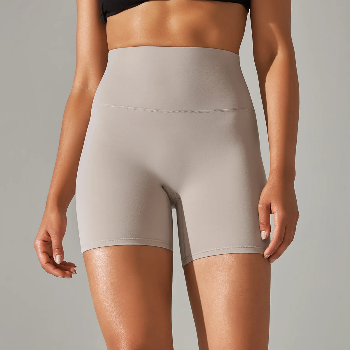 Women's High-Waisted Seamless Breathable Yoga Shorts