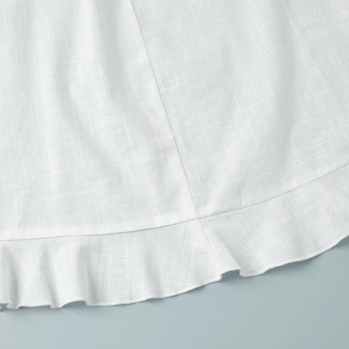 Robe chemise courte femme à revers et laçage, style vacances