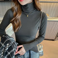 Women's German Velvet Turtleneck T-shirt