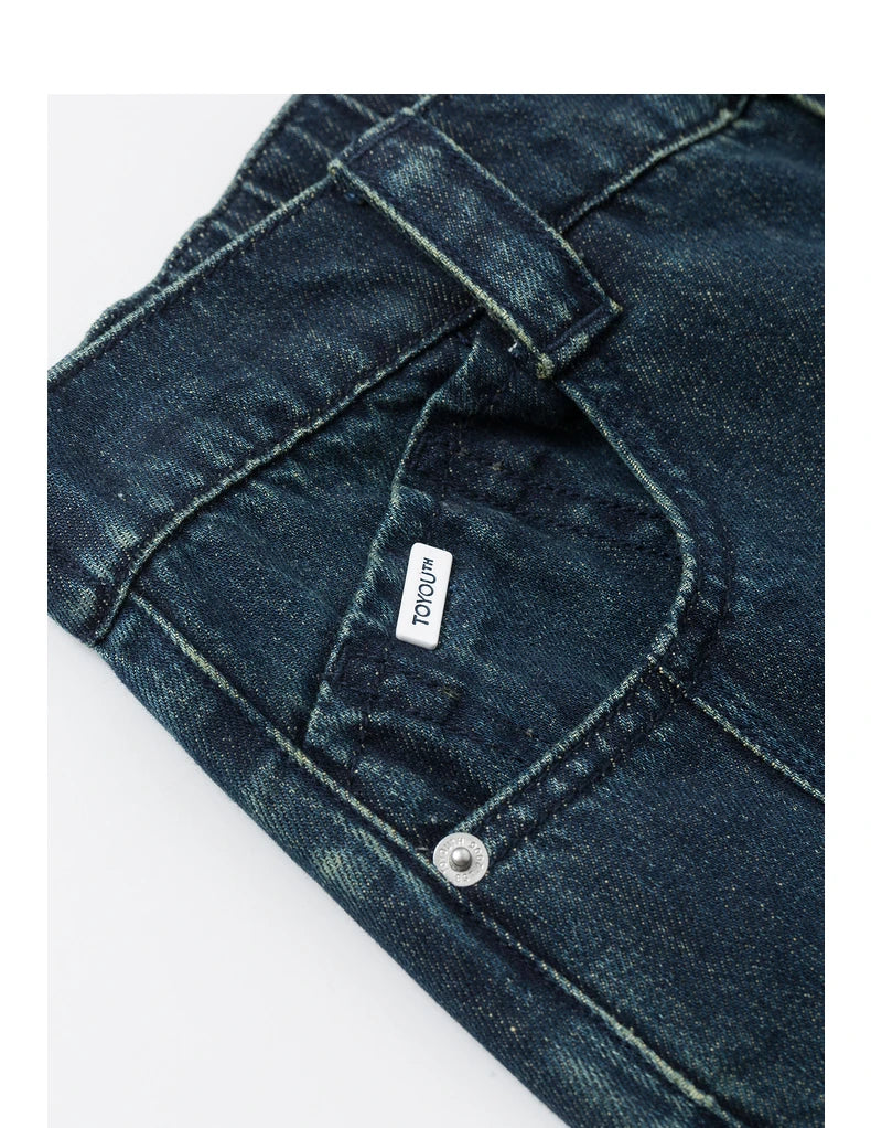 High-Waist-Harem-Jeans für Damen, Knöchellang