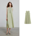 Elegant women's summer dress with a chic and modern flowing cut