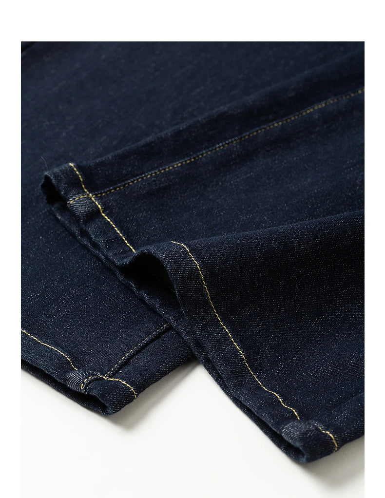 Jeans Large Femme Laine Mélangée, Taille Mi-Basse, Style Rétro