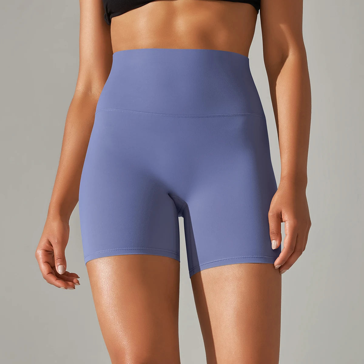 Women's High-Waisted Seamless Breathable Yoga Shorts