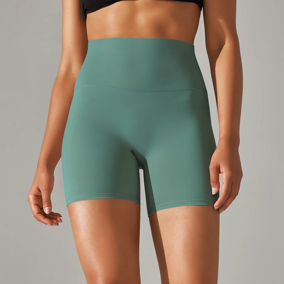 Women's High-Waisted Seamless Breathable Yoga Shorts
