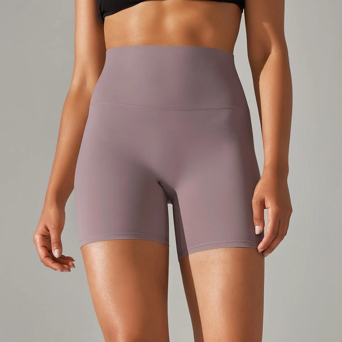 Women's High-Waisted Seamless Breathable Yoga Shorts