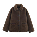Reversible Fur and Leather Jacket - Corduroy