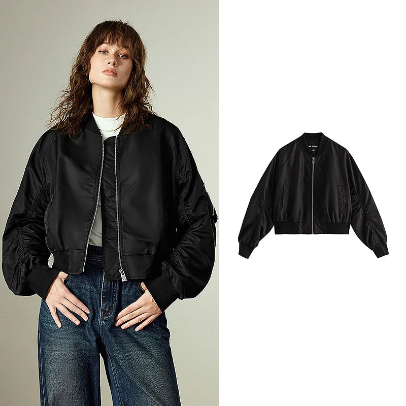 Veste Baseball Femme  – Rétro, Manches Raglan