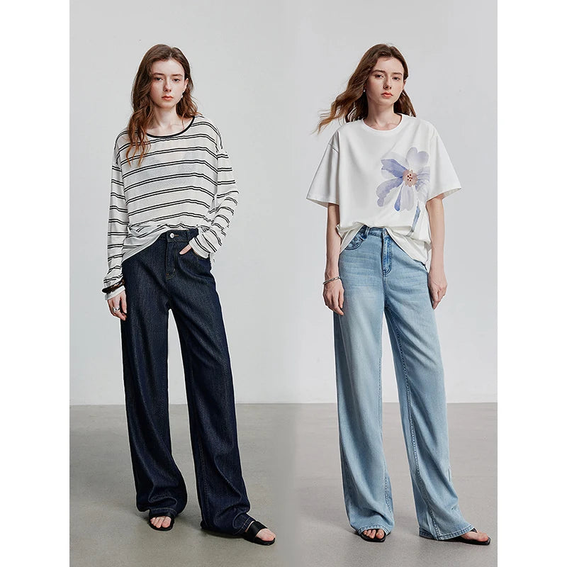 Jean long femme coupe casua
