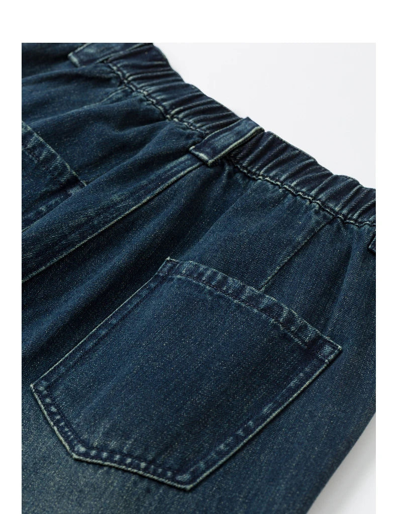 High-Waist-Harem-Jeans für Damen, Knöchellang
