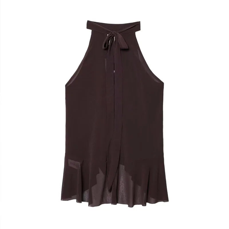 Plissiertes Tanktop